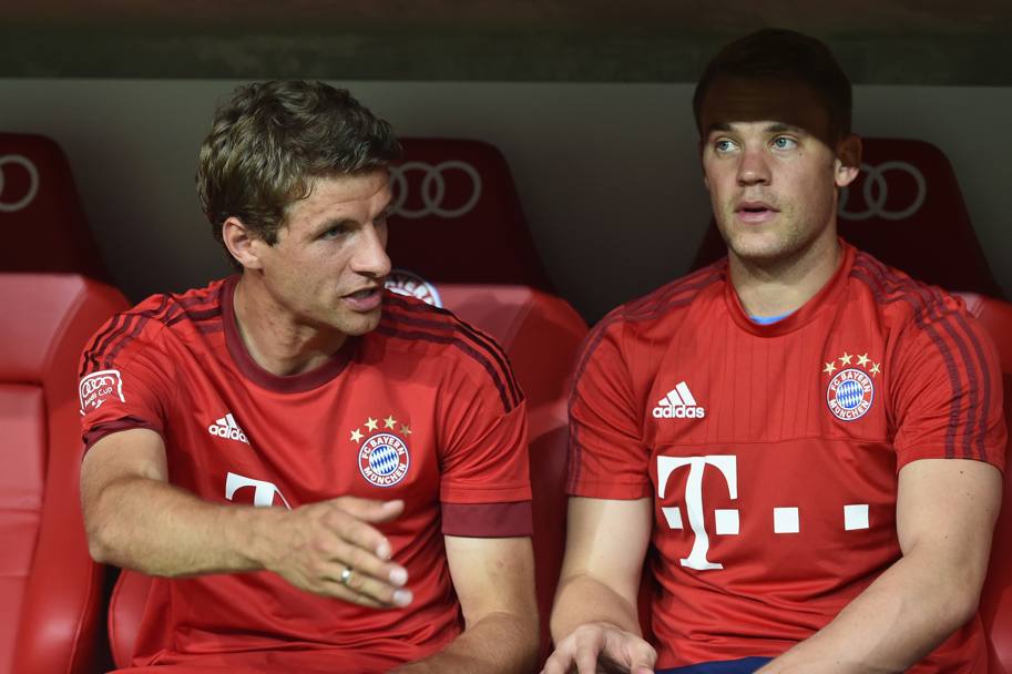 Thomas Mller e Manuel Neuer partono in panchina. Getty Images